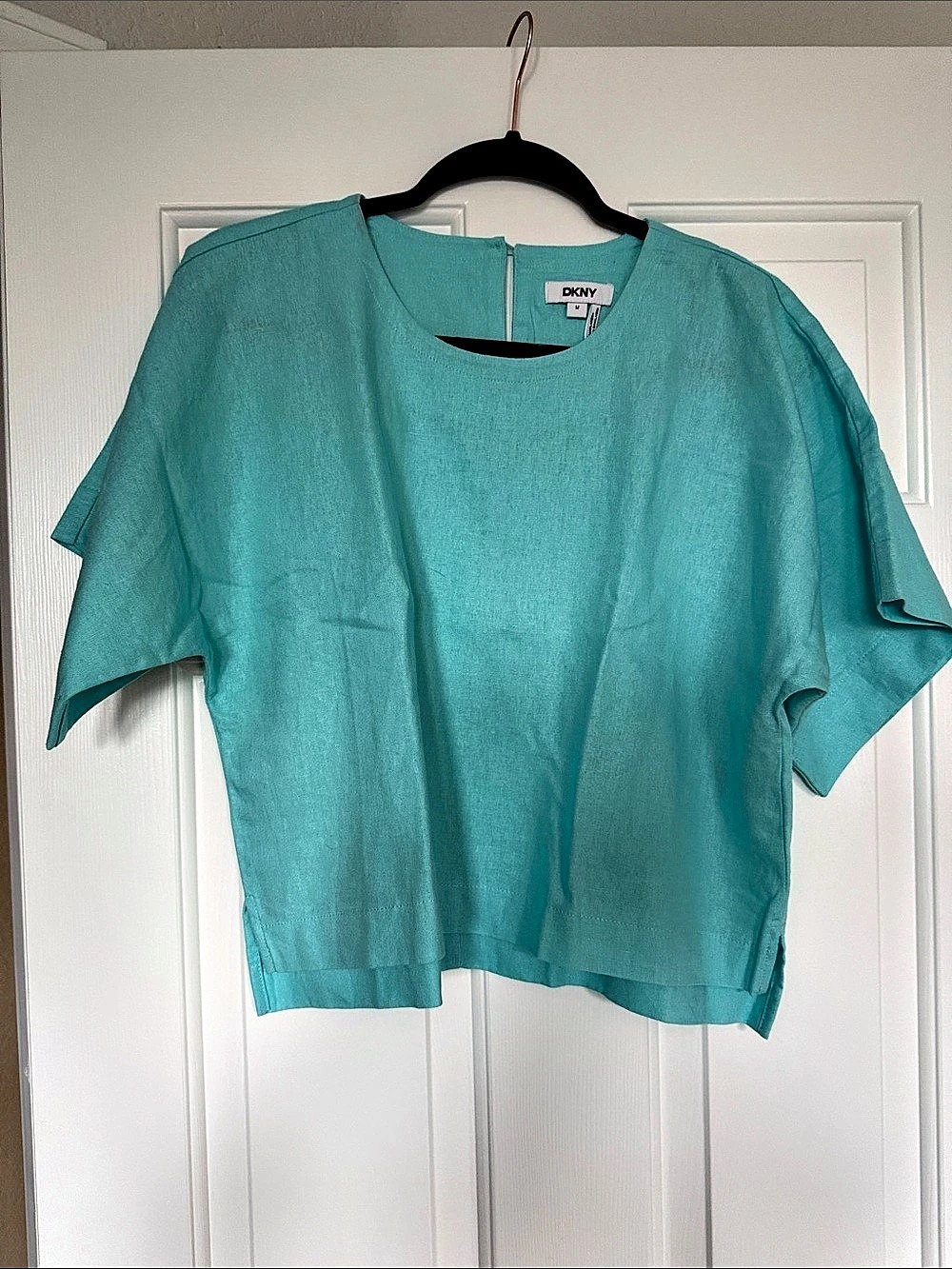 DKNY Blue Short Sleeve Tunic Like New